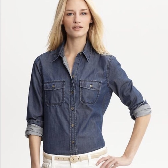 Banana Republic Tops - Banana Republic | Denim Button Down NWT